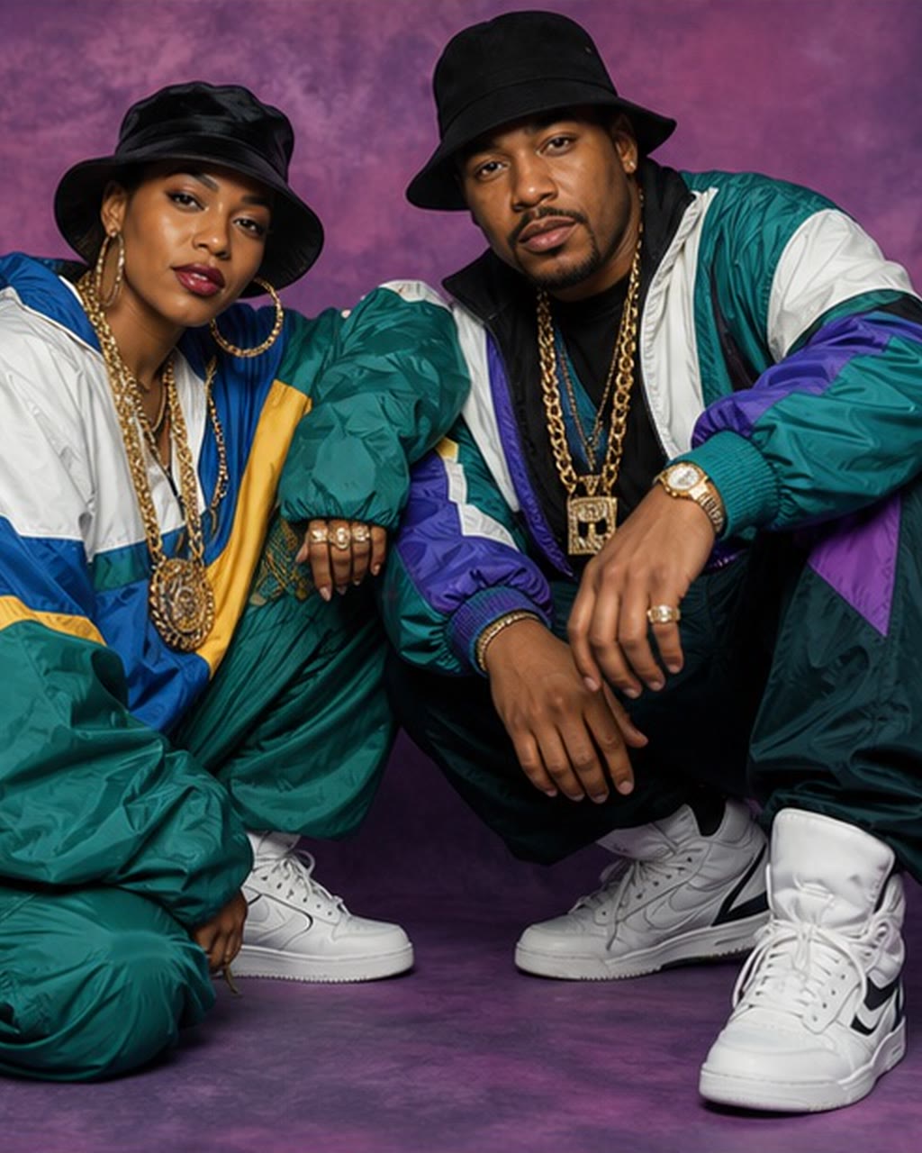 90s Hip-Hop AI photo booth transformation example