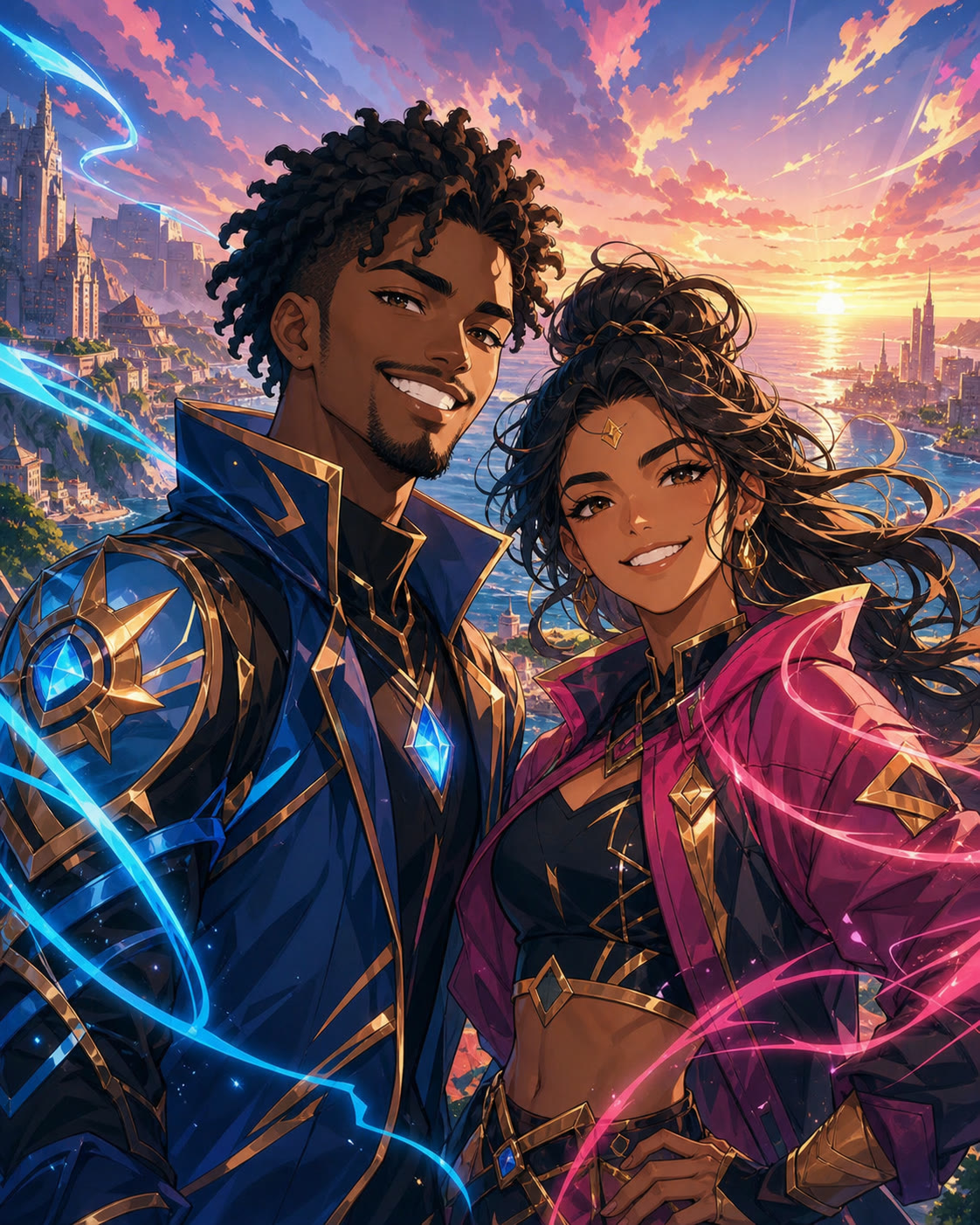 Two guests transformed into anime heroes
